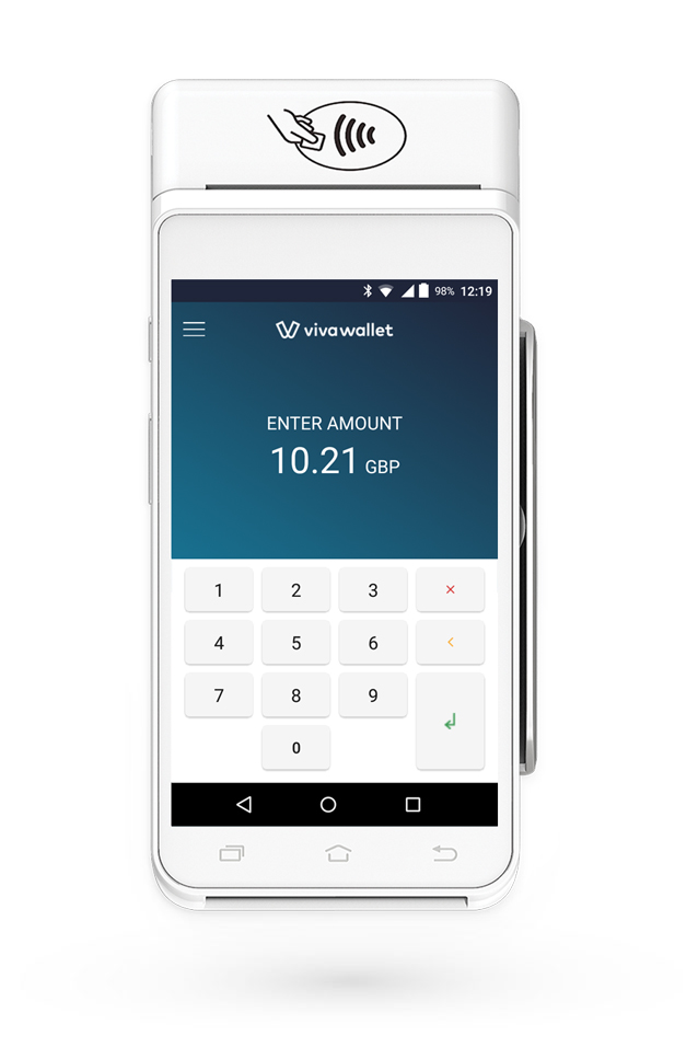 Viva Wallet Android Card Terminal 4G (BE) - Blev